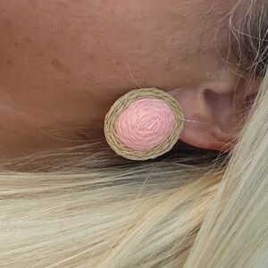 RAFFIA OVERSIZED STATEMENT EARRINGS